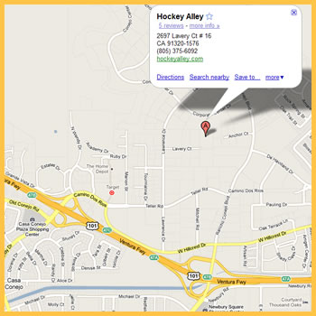 Hockey Alley Map